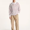 Montagut Long-sleeved striped cotton polo shirt - Pavell