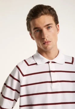 Montagut Long-sleeved striped cotton polo shirt - Pavell