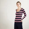 Montagut Long-sleeved striped t-shirt -Fina