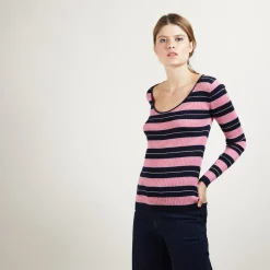 Montagut Long-sleeved striped t-shirt -Fina