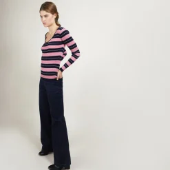 Montagut Long-sleeved striped t-shirt -Fina