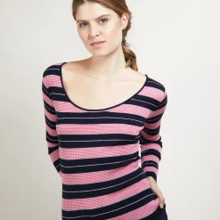 Montagut Long-sleeved striped t-shirt -Fina