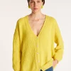 Montagut Loose cardigan in cotton velvet - MOUNIA