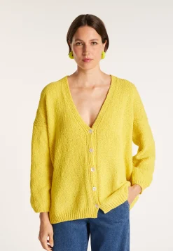 Montagut Loose cardigan in cotton velvet - MOUNIA