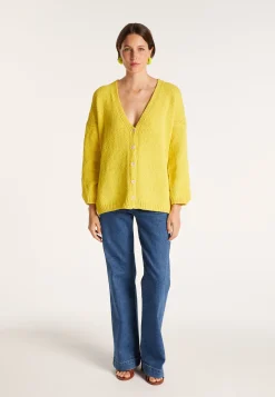 Montagut Loose cardigan in cotton velvet - MOUNIA