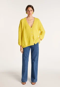 Montagut Loose cardigan in cotton velvet - MOUNIA
