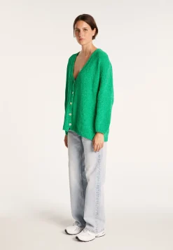 Montagut Loose cardigan in cotton velvet - MOUNIA