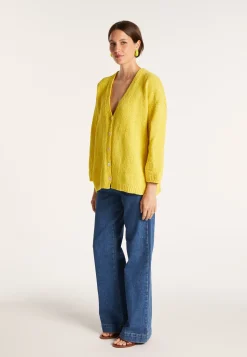 Montagut Loose cardigan in cotton velvet - MOUNIA