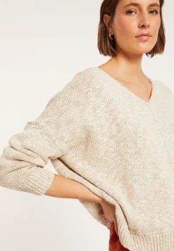 Montagut Loose cotton and linen jumper - Nathalie