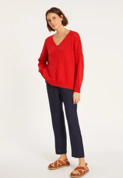 Montagut Loose cotton and linen jumper - Nathalie