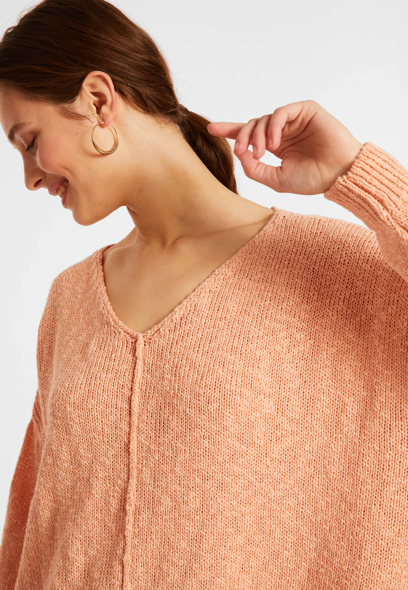 Montagut Loose cotton and linen jumper - Nathalie