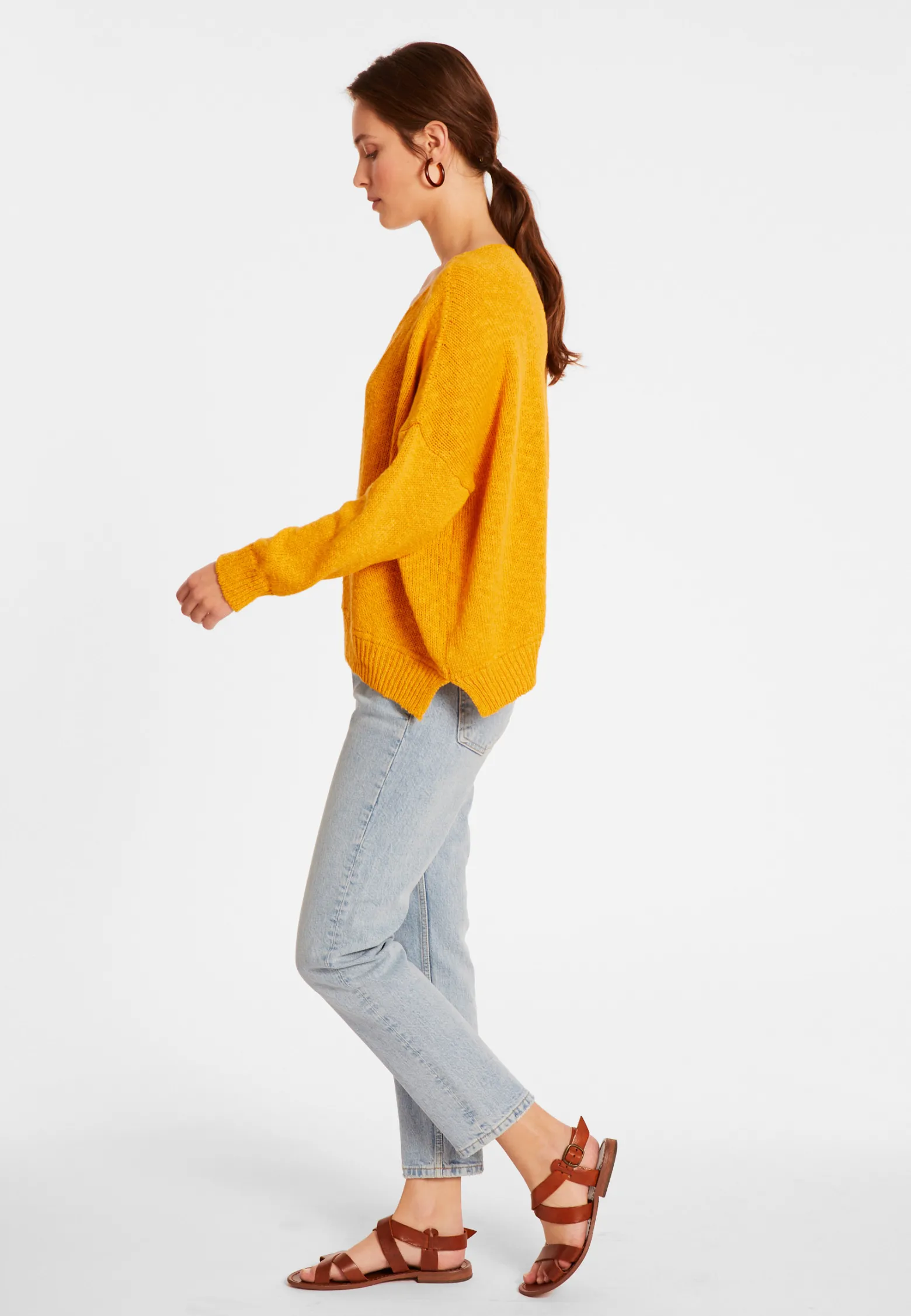 Montagut Loose cotton and linen jumper - Nathalie