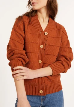 Montagut Loose cotton ribbed cardigan - Mardy