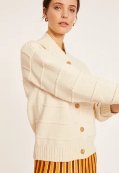 Montagut Loose cotton ribbed cardigan - Mardy