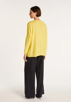 Montagut Loose long-sleeved V-neck T-shirt - MALOU