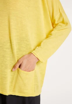 Montagut Loose long-sleeved V-neck T-shirt - MALOU