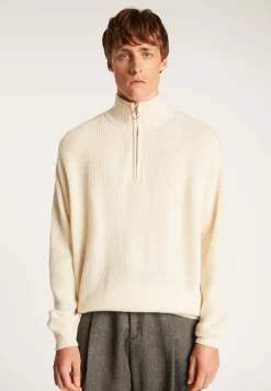 Montagut Loose merino wool trucker sweater - Tahoe