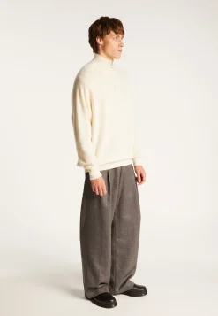 Montagut Loose merino wool trucker sweater - Tahoe