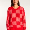 Montagut Loose round neck sweater in mohair - Rozana