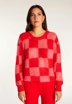 Montagut Loose round neck sweater in mohair - Rozana