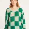 Montagut Loose round neck sweater in mohair - Rozana