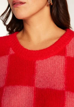 Montagut Loose round neck sweater in mohair - Rozana