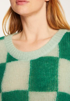 Montagut Loose round neck sweater in mohair - Rozana