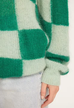 Montagut Loose round neck sweater in mohair - Rozana