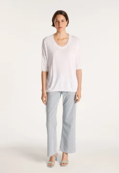 Montagut Loose round-neck slub linen T-shirt - Mairena
