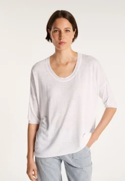 Montagut Loose round-neck slub linen T-shirt - Mairena