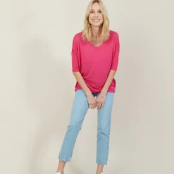 Montagut Loose round-neck slub linen T-shirt - Mairena