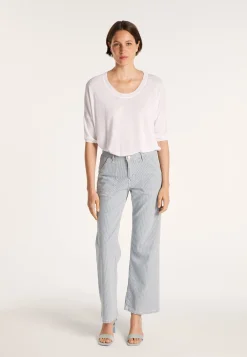 Montagut Loose round-neck slub linen T-shirt - Mairena