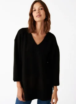 Montagut Loose sweater with slits in a cashmere blend - Darius