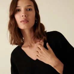 Montagut Loose sweater with slits in a cashmere blend - Darius