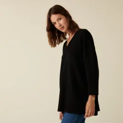 Montagut Loose sweater with slits in a cashmere blend - Darius