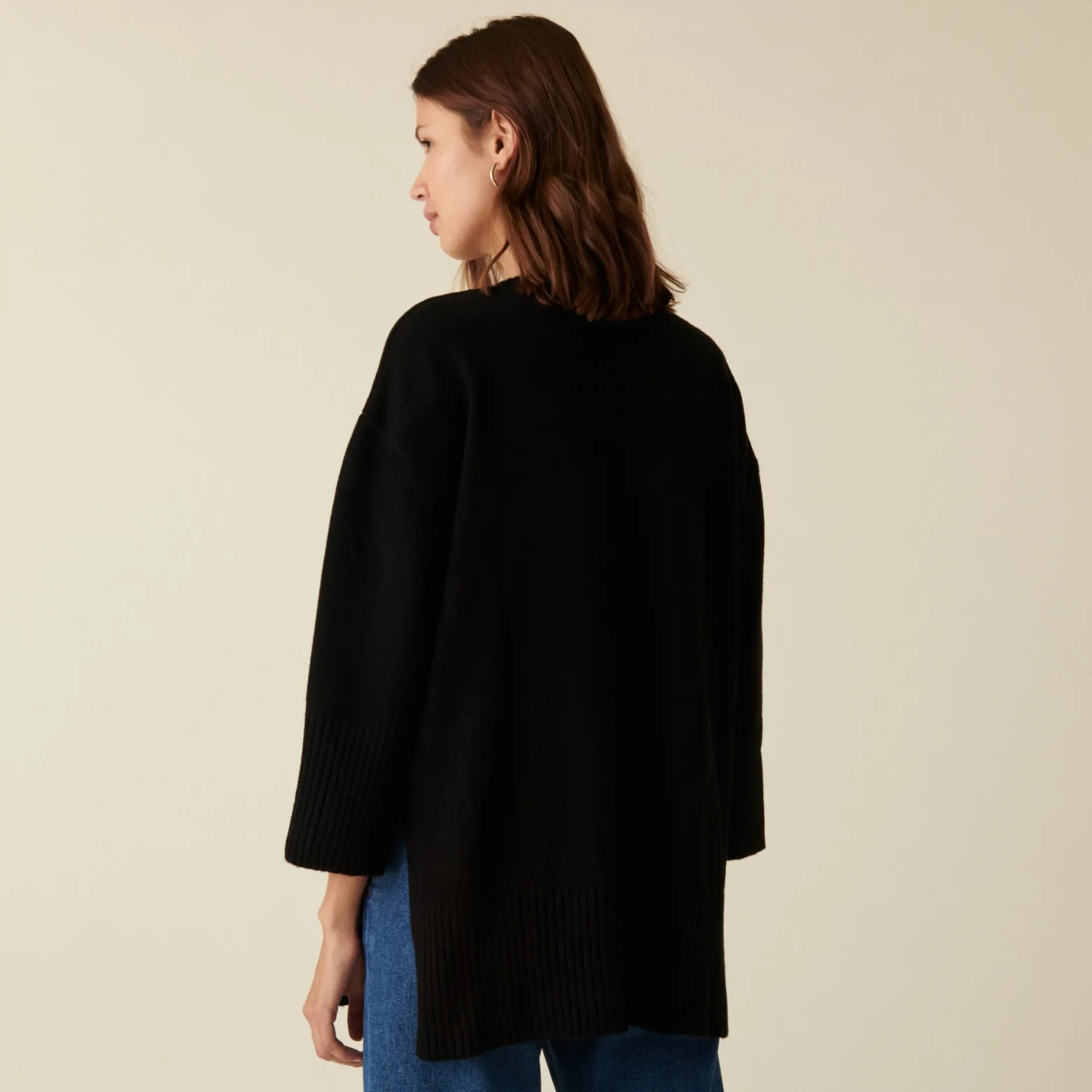 Montagut Loose sweater with slits in a cashmere blend - Darius