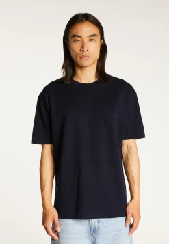 Montagut Loose t-shirt with pocket in merino wool - Florentin