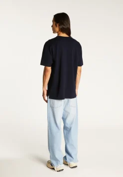 Montagut Loose t-shirt with pocket in merino wool - Florentin