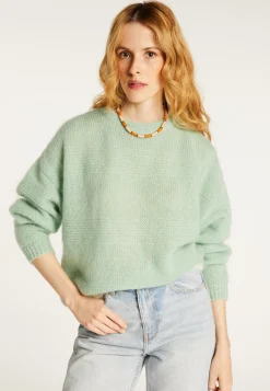 Montagut Loose two-tone mohair sweater - Gaby