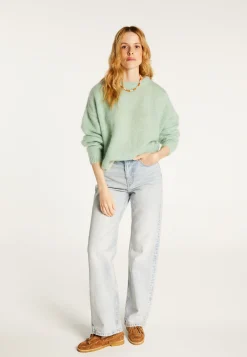 Montagut Loose two-tone mohair sweater - Gaby