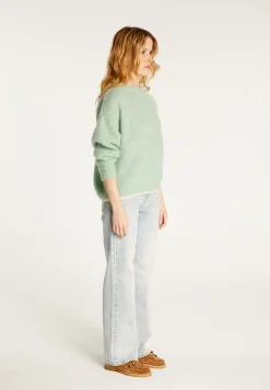 Montagut Loose two-tone mohair sweater - Gaby