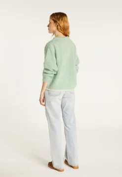 Montagut Loose two-tone mohair sweater - Gaby