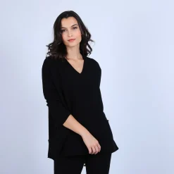 Montagut Loose V-neck cashmere jumper – Hilary