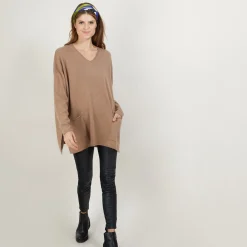 Montagut Loose V-neck cashmere sweater - Belinda