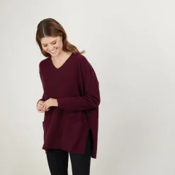Montagut Loose V-neck cashmere sweater - Belinda