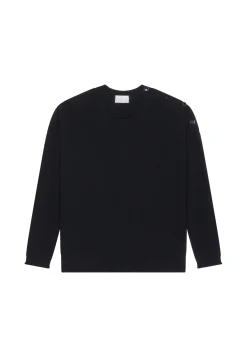 Montagut Loose-fit buttoned cashmere round-neck sweater - Acene