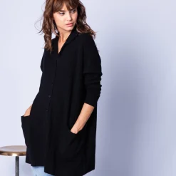 Montagut Loose-fit, cashmere jacket with buttons — Gaston