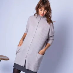 Montagut Loose-fit, cashmere jacket with buttons — Gaston