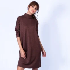 Montagut Loose-fit dress with high-neck — Grazia