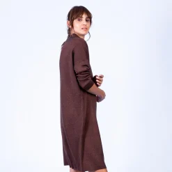 Montagut Loose-fit dress with high-neck — Grazia
